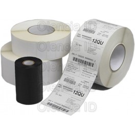 Rouleau etiquettes transfert thermique 50x20mm - Papier Autocollant